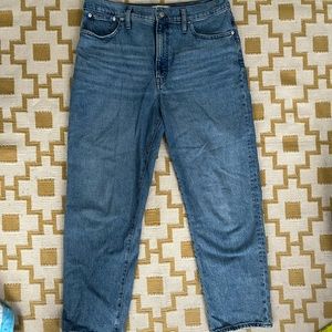 Madewell Perfect Vintage Straight Jean in Hoye Wash